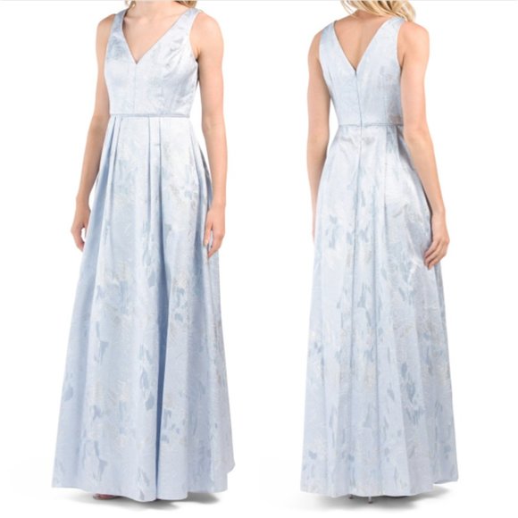 AIDAN MATTOX Sleeveless A-line V-neck Dress - Picture 2 of 11